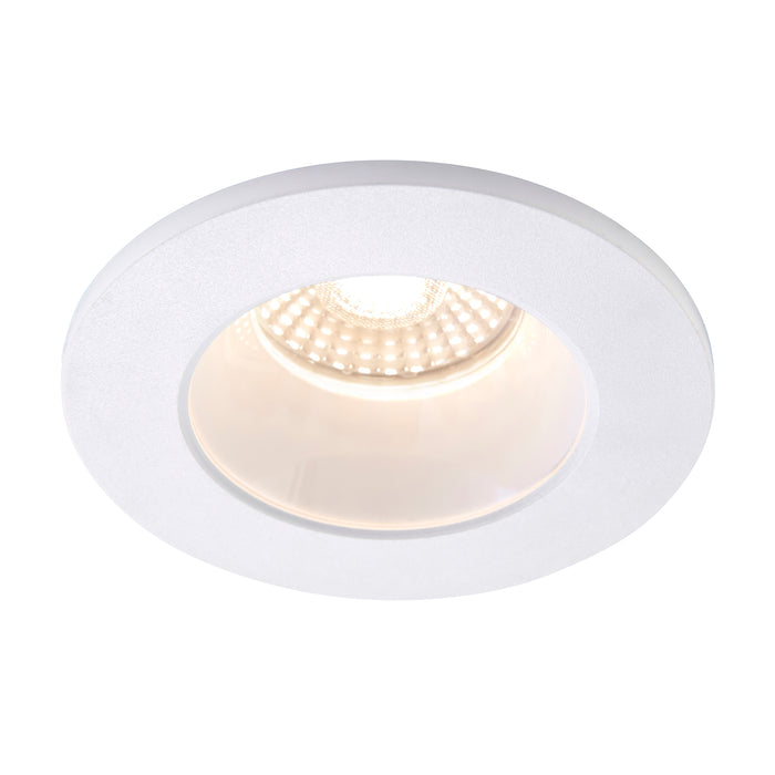 Saxby 112541 ShieldPRO Anti Glare 4CCT IP65 7W Matt white paint & clear acrylic 7W LED module (SMD 2835  CCT) CCT - westbasedirect.com