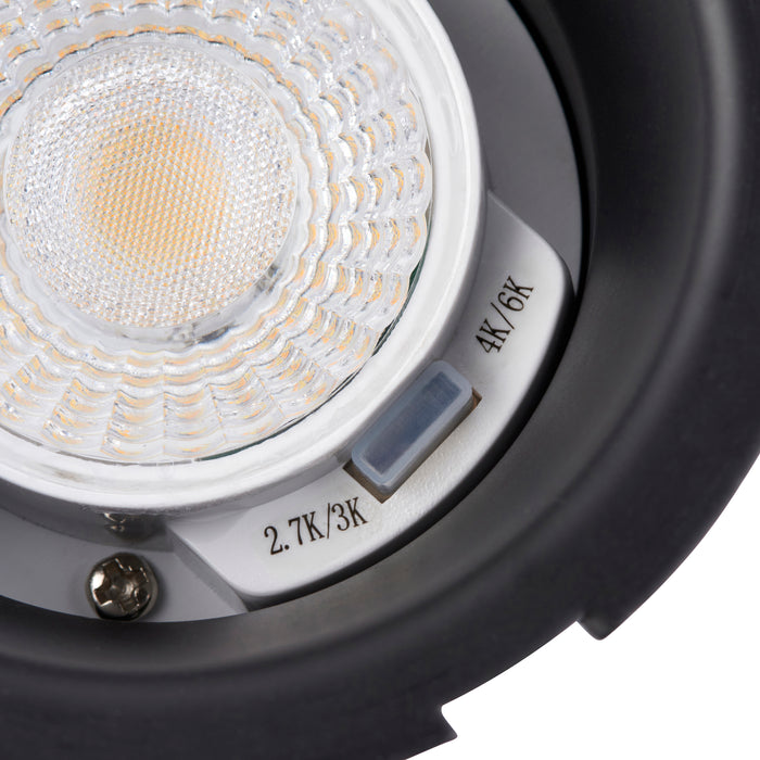 Saxby 112541 ShieldPRO Anti Glare 4CCT IP65 7W Matt white paint & clear acrylic 7W LED module (SMD 2835  CCT) CCT - westbasedirect.com