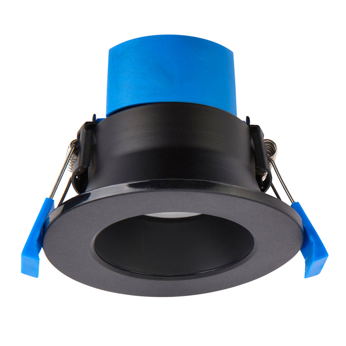 Saxby 112542 ShieldPRO Anti Glare 4CCT IP65 7W Matt black paint & clear acrylic 7W LED module (SMD 2835  CCT) CCT - westbasedirect.com