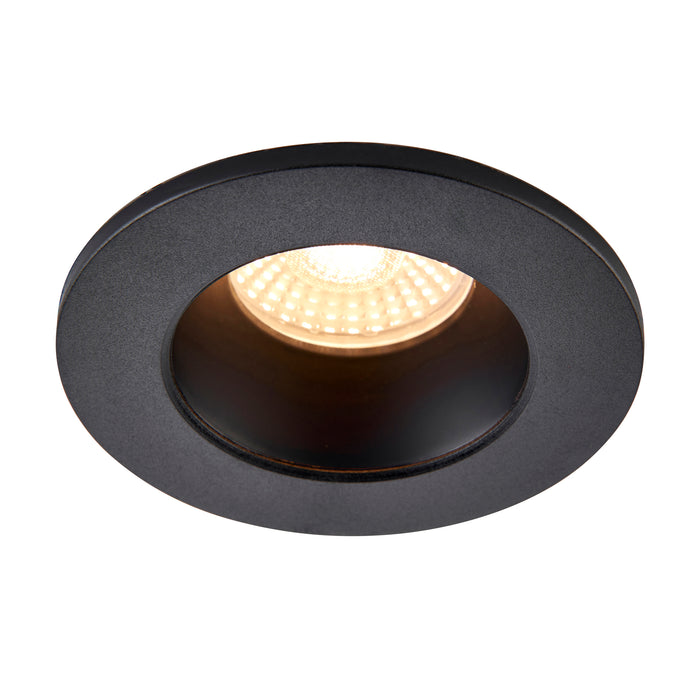 Saxby 112542 ShieldPRO Anti Glare 4CCT IP65 7W Matt black paint & clear acrylic 7W LED module (SMD 2835  CCT) CCT - westbasedirect.com