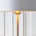 Endon 112571 Highclere Single Floor Antique brass plate & vintage white fabric 10W LED E27 (Required) - westbasedirect.com