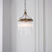 Endon 112572 Marietta Pendant Antique brass plate & clear glass 10W LED E27 (Required) - westbasedirect.com