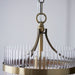 Endon 112572 Marietta Pendant Antique brass plate & clear glass 10W LED E27 (Required) - westbasedirect.com