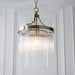 Endon 112572 Marietta Pendant Antique brass plate & clear glass 10W LED E27 (Required) - westbasedirect.com