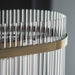 Endon 112573 Marietta 4lt Linear Pendant Antique brass plate & clear glass 4 x 6W LED E14 (Required) - westbasedirect.com