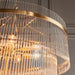 Endon 112576 Marietta 16lt Tiered Pendant Antique brass plate & clear glass 16 x 6W LED E14 (Required) - westbasedirect.com