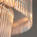 Endon 112576 Marietta 16lt Tiered Pendant Antique brass plate & clear glass 16 x 6W LED E14 (Required) - westbasedirect.com