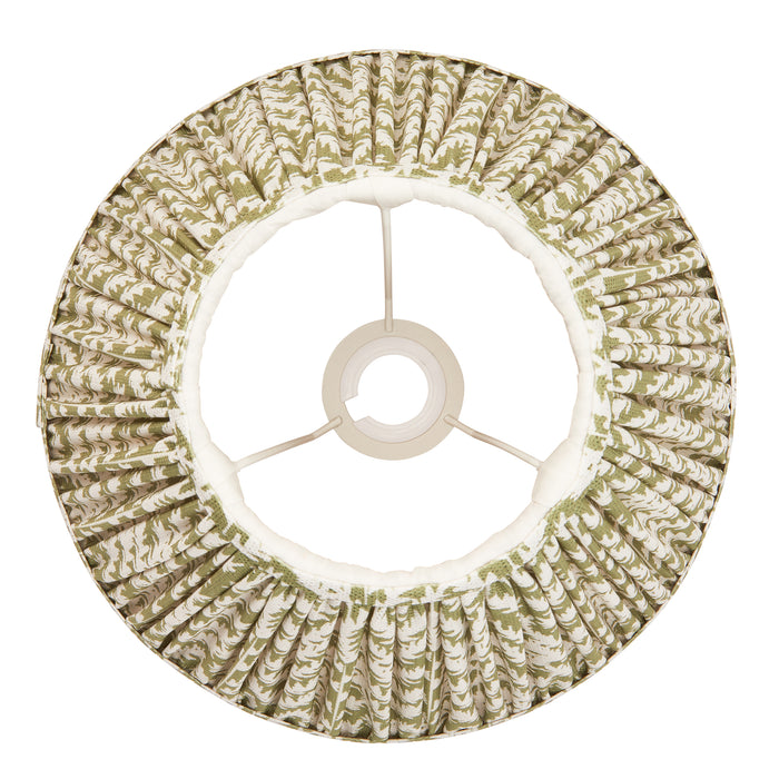 Endon 112913 Leaf 30cm Tapered Shade Herb garden green fabric 10W LED E27 or B22 (Required) - westbasedirect.com