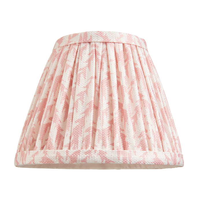 Endon 112918 Leaf 16cm Tapered Shade Peachy keen fabric 7W LED E14 or B22 (Required) - westbasedirect.com