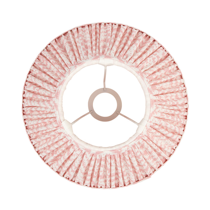 Endon 112920 Leaf 30cm Tapered Shade Peachy keen fabric 10W LED E27 or B22 (Required) - westbasedirect.com