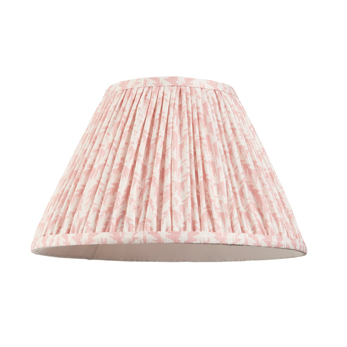 Endon 112920 Leaf 30cm Tapered Shade Peachy keen fabric 10W LED E27 or B22 (Required) - westbasedirect.com