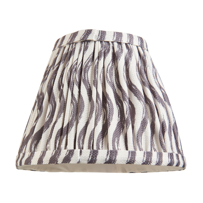 Endon 112924 Ripple 16cm Tapered Shade Pearl grey fabric 7W LED E14 or B22 (Required) - westbasedirect.com