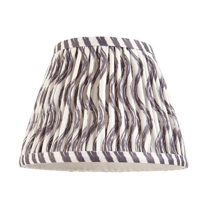 Endon 112925 Ripple 20cm Tapered Shade Pearl grey fabric 7W LED E14 or B22 (Required) - westbasedirect.com