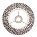 Endon 112926 Ripple 25cm Tapered Shade Pearl grey fabric 10W LED E27 or B22 (Required) - westbasedirect.com