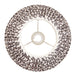 Endon 112927 Ripple 30cm Tapered Shade Pearl grey fabric 10W LED E27 or B22 (Required) - westbasedirect.com