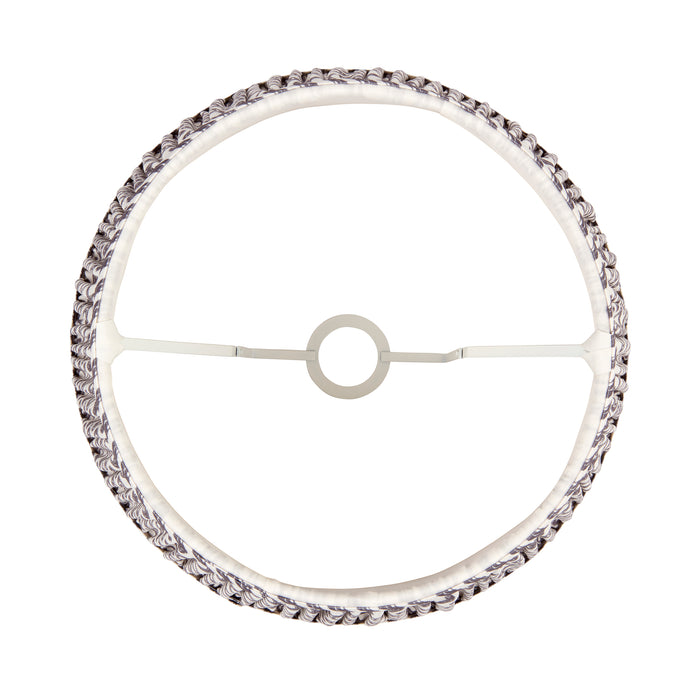 Endon 112929 Ripple 40cm Tapered Shade Pearl grey fabric 10W LED E27 or B22 (Required) - westbasedirect.com