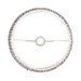 Endon 112929 Ripple 40cm Tapered Shade Pearl grey fabric 10W LED E27 or B22 (Required) - westbasedirect.com