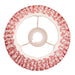Endon 113057 Ripple 20cm Tapered Shade Coral pink fabric 7W LED E14 or B22 (Required) - westbasedirect.com