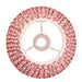 Endon 113058 Ripple 25cm Tapered Shade Coral pink fabric 10W LED E27 or B22 (Required) - westbasedirect.com