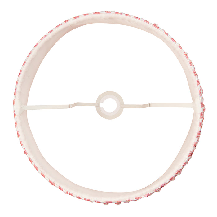 Endon 113060 Ripple 35cm Tapered Shade Coral pink fabric 10W LED E27 or B22 (Required) - westbasedirect.com