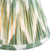 Endon 113064 Zigzag 16cm Tapered Shade Cotswold green fabric 7W LED E14 or B22 (Required) - westbasedirect.com