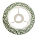 Endon 113065 Zigzag 20cm Tapered Shade Cotswold green fabric 7W LED E14 or B22 (Required) - westbasedirect.com