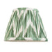 Endon 113065 Zigzag 20cm Tapered Shade Cotswold green fabric 7W LED E14 or B22 (Required) - westbasedirect.com