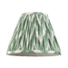 Endon 113066 Zigzag 25cm Tapered Shade Cotswold green fabric 10W LED E27 or B22 (Required) - westbasedirect.com