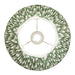 Endon 113067 Zigzag 30cm Tapered Shade Cotswold green fabric 10W LED E27 or B22 (Required) - westbasedirect.com