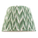 Endon 113068 Zigzag 35cm Tapered Shade Cotswold green fabric 10W LED E27 or B22 (Required) - westbasedirect.com