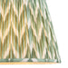 Endon 113069 Zigzag 40cm Tapered Shade Cotswold green fabric 10W LED E27 or B22 (Required) - westbasedirect.com