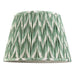 Endon 113069 Zigzag 40cm Tapered Shade Cotswold green fabric 10W LED E27 or B22 (Required) - westbasedirect.com