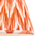 Endon 113071 Zigzag 20cm Tapered Shade Apricot orange fabric 7W LED E14 or B22 (Required) - westbasedirect.com