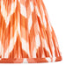 Endon 113072 Zigzag 25cm Tapered Shade Apricot orange fabric 10W LED E27 or B22 (Required) - westbasedirect.com