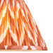 Endon 113073 Zigzag 30cm Tapered Shade Apricot orange fabric 10W LED E27 or B22 (Required) - westbasedirect.com