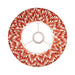 Endon 113073 Zigzag 30cm Tapered Shade Apricot orange fabric 10W LED E27 or B22 (Required) - westbasedirect.com