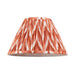 Endon 113073 Zigzag 30cm Tapered Shade Apricot orange fabric 10W LED E27 or B22 (Required) - westbasedirect.com