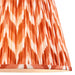 Endon 113074 Zigzag 35cm Tapered Shade Apricot orange fabric 10W LED E27 or B22 (Required) - westbasedirect.com