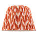 Endon 113074 Zigzag 35cm Tapered Shade Apricot orange fabric 10W LED E27 or B22 (Required) - westbasedirect.com