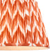 Endon 113075 Zigzag 40cm Tapered Shade Apricot orange fabric 10W LED E27 or B22 (Required) - westbasedirect.com