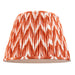 Endon 113075 Zigzag 40cm Tapered Shade Apricot orange fabric 10W LED E27 or B22 (Required) - westbasedirect.com