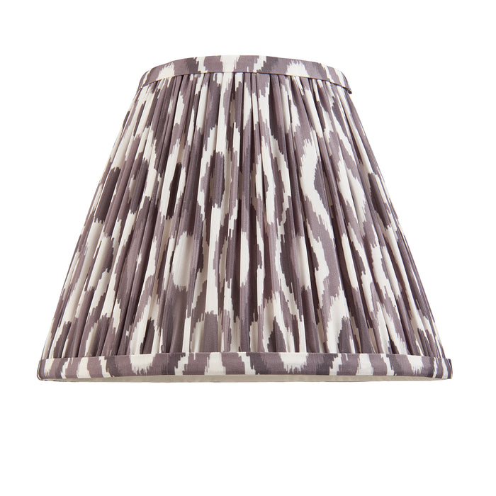 Endon 113084 Ikat 25cm Tapered Shade Pearl grey fabric 10W LED E27 or B22 (Required) - westbasedirect.com