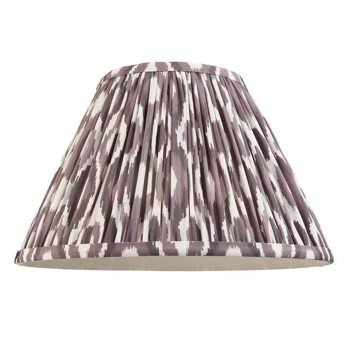 Endon 113085 Ikat 30cm Tapered Shade Pearl grey fabric 10W LED E27 or B22 (Required) - westbasedirect.com