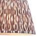 Endon 113086 Ikat 35cm Tapered Shade Pearl grey fabric 10W LED E27 or B22 (Required) - westbasedirect.com