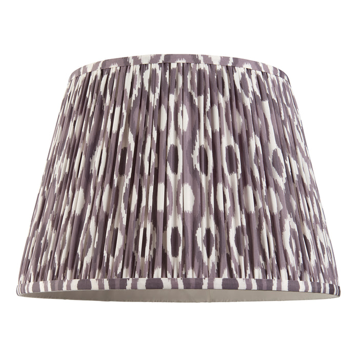 Endon 113087 Ikat 40cm Tapered Shade Pearl grey fabric 10W LED E27 or B22 (Required) - westbasedirect.com