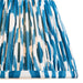 Endon 113089 Ikat 20cm Tapered Shade Marlin blue fabric 7W LED E14 or B22 (Required) - westbasedirect.com