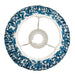 Endon 113089 Ikat 20cm Tapered Shade Marlin blue fabric 7W LED E14 or B22 (Required) - westbasedirect.com