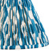 Endon 113091 Ikat 30cm Tapered Shade Marlin blue fabric 10W LED E27 or B22 (Required) - westbasedirect.com