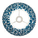 Endon 113091 Ikat 30cm Tapered Shade Marlin blue fabric 10W LED E27 or B22 (Required) - westbasedirect.com