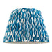 Endon 113093 Ikat 40cm Tapered Shade Marlin blue fabric 10W LED E27 or B22 (Required) - westbasedirect.com